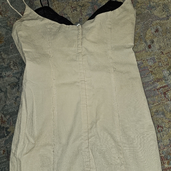 Zara contrasting lace midi dress - Picture 3 of 5